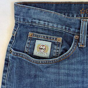 CINCH Womens Western Jeans 30X36 Blue Straight Boot Cut Embroidered